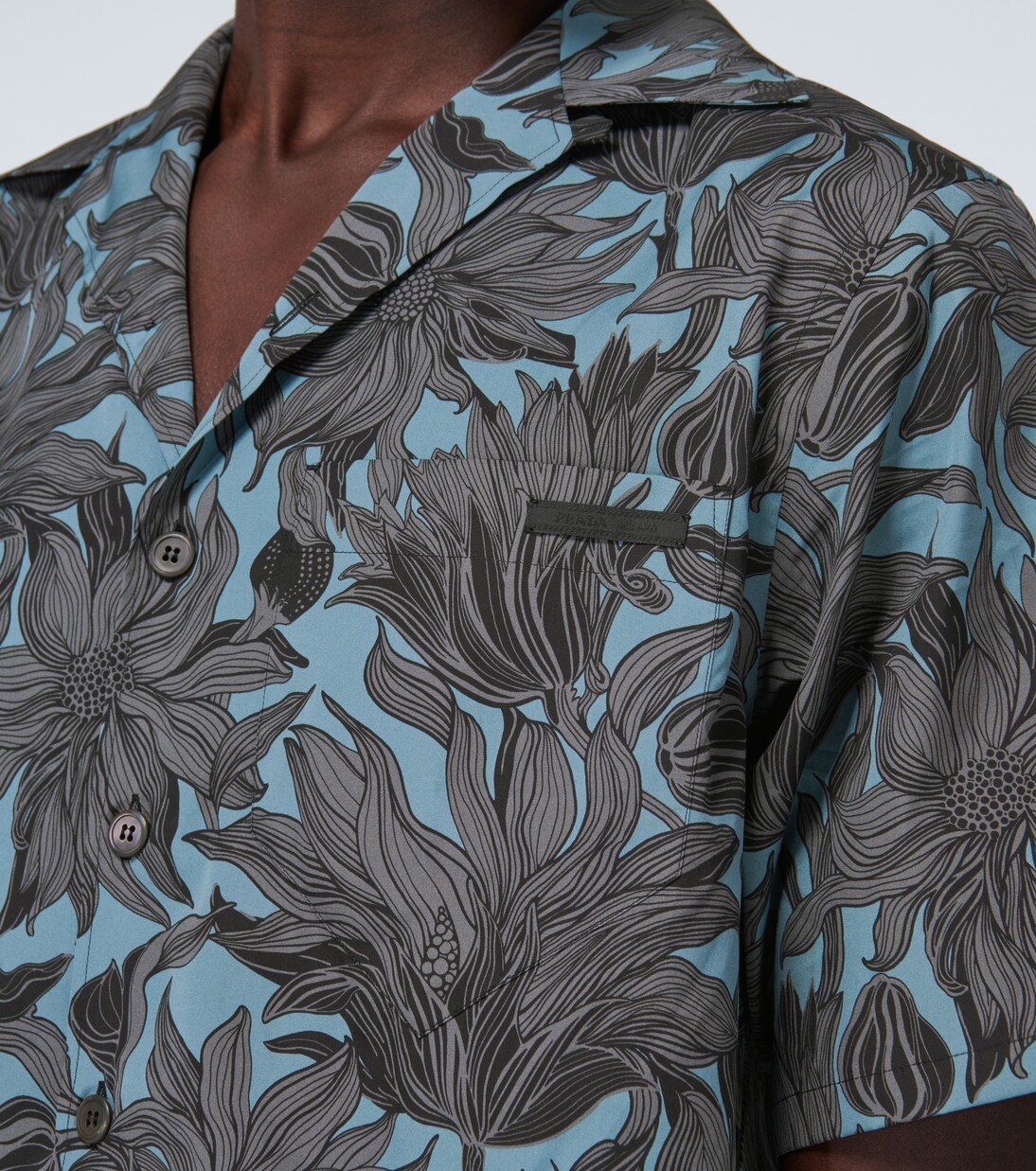 Floral short-sleeved shirt | Prada