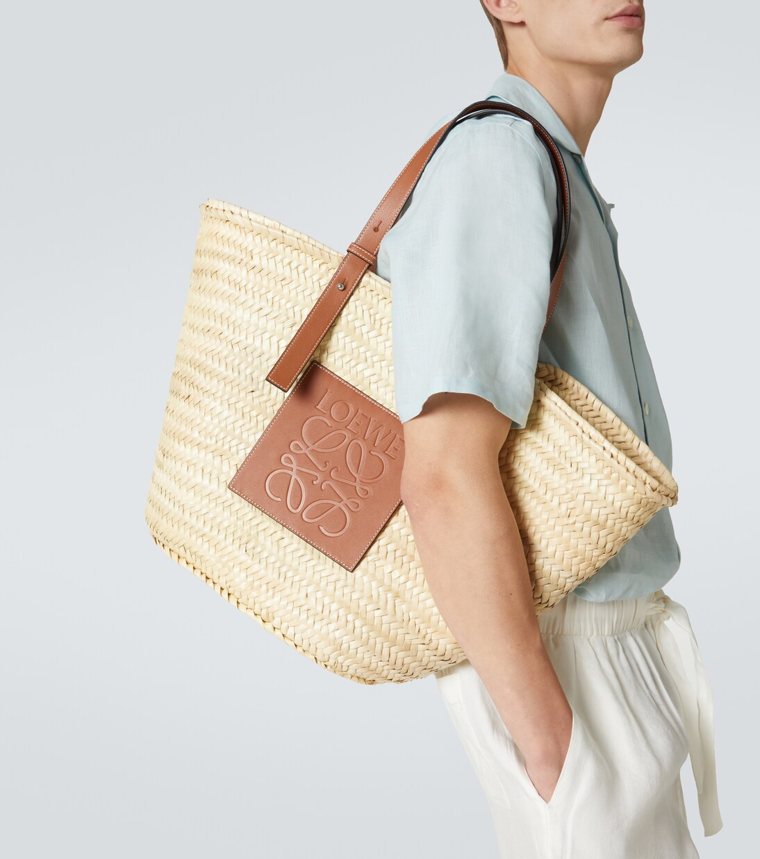 Large raffia tote bag | Loewe