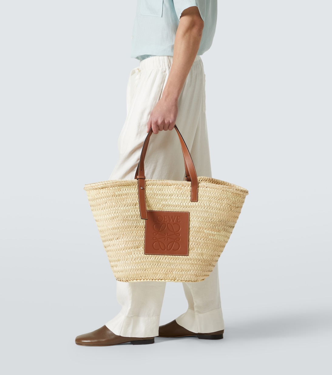 Large raffia tote bag | Loewe