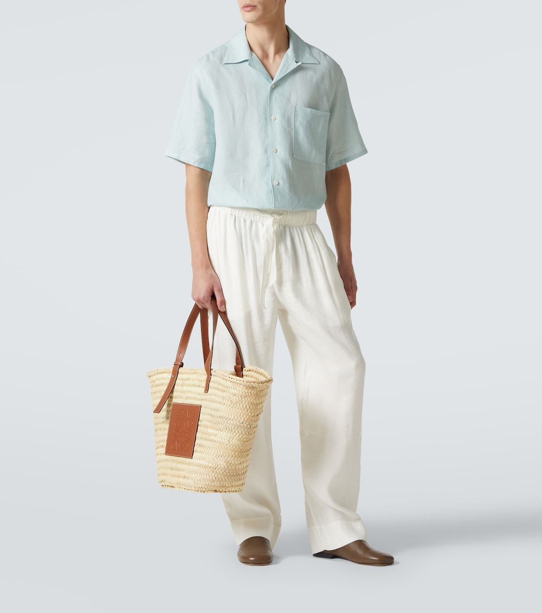 Large raffia tote bag | Loewe