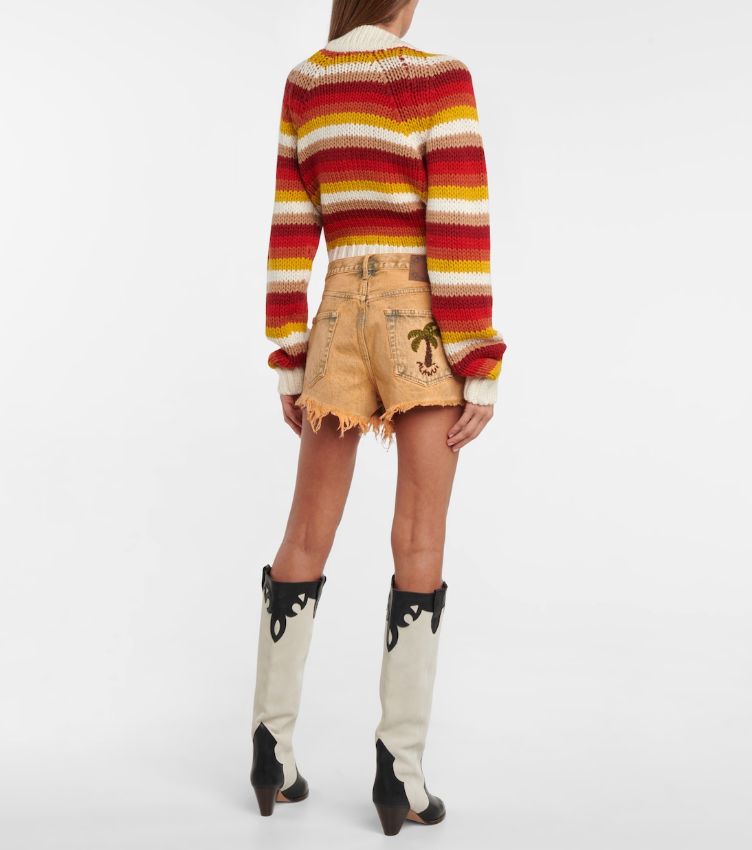 Shorts vaqueros Valparaiso tiro alto | Alanui