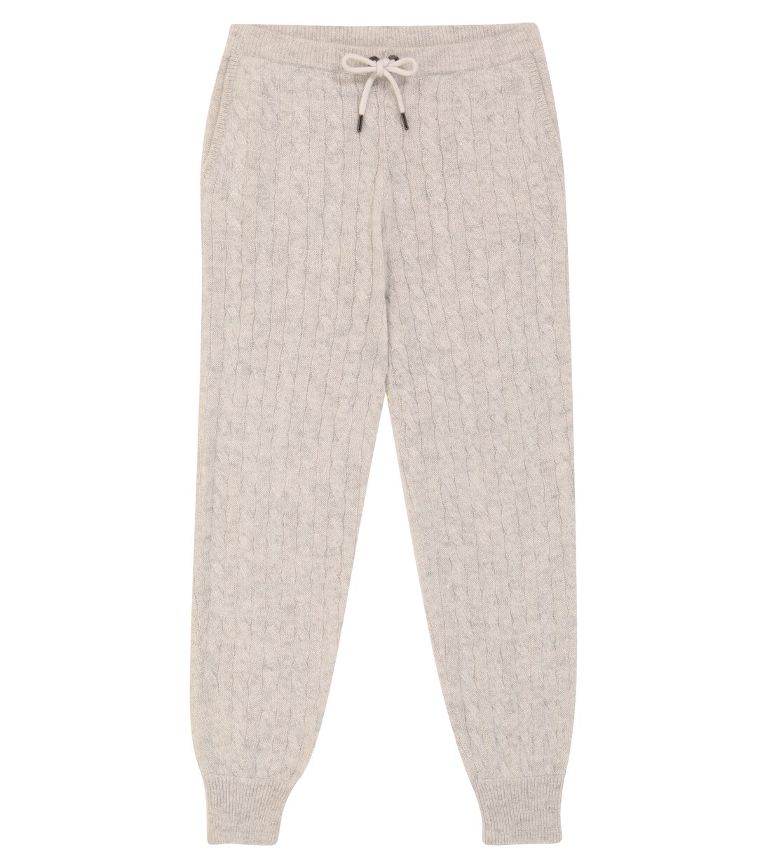 Metallic cable-knit sweatpants | Brunello Cucinelli Kids