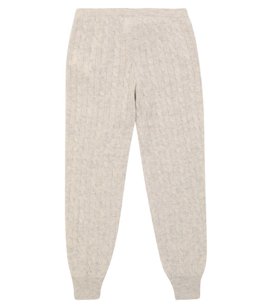 Metallic cable-knit sweatpants | Brunello Cucinelli Kids
