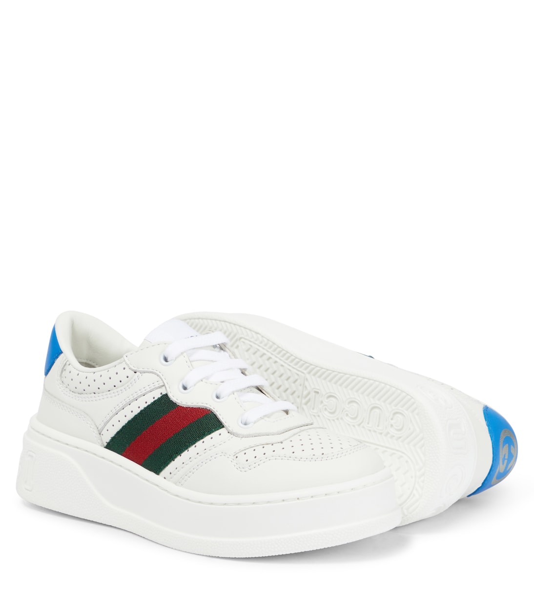Chunky B leather sneakers | Gucci Kids