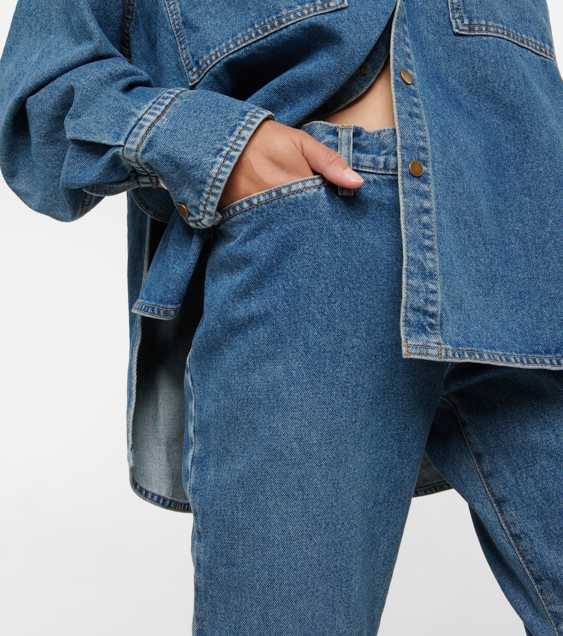 Jean raccourci à taille basse | Petar Petrov