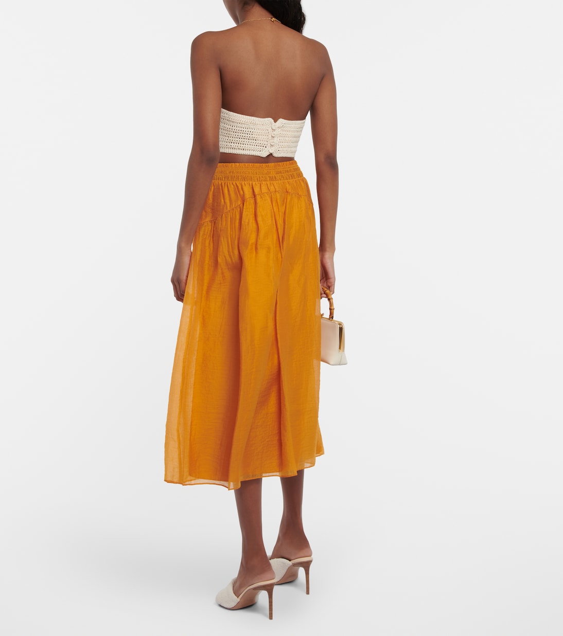 High-rise midi skirt | Vince