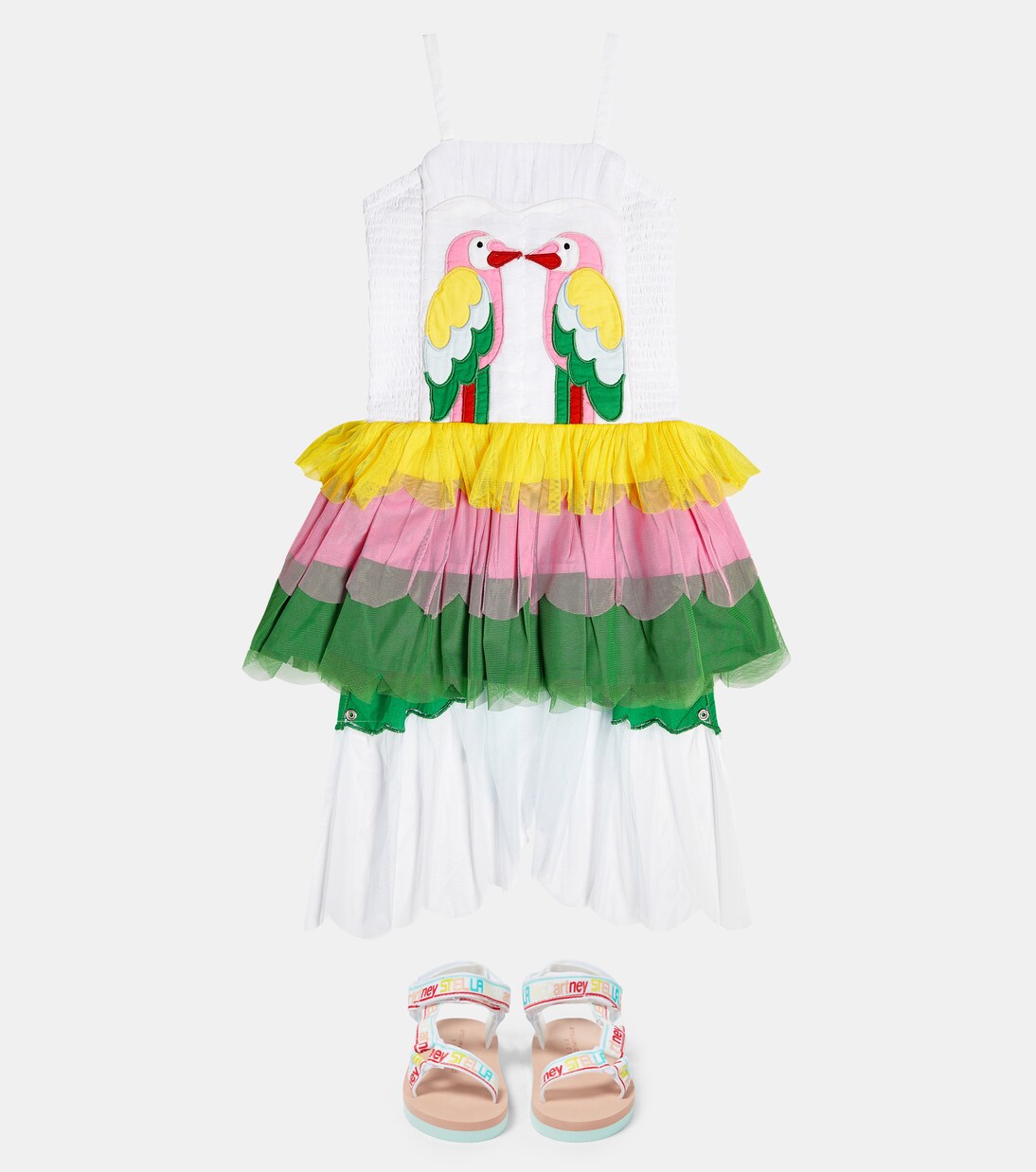Tiered tulle dress | Stella McCartney Kids
