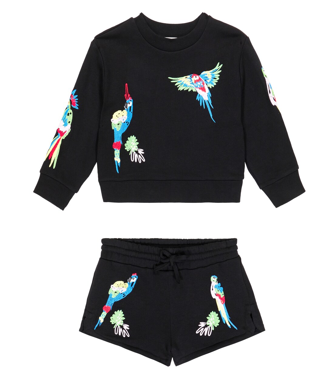 Printed cotton sweatshirt and shorts set | Stella McCartney Kids