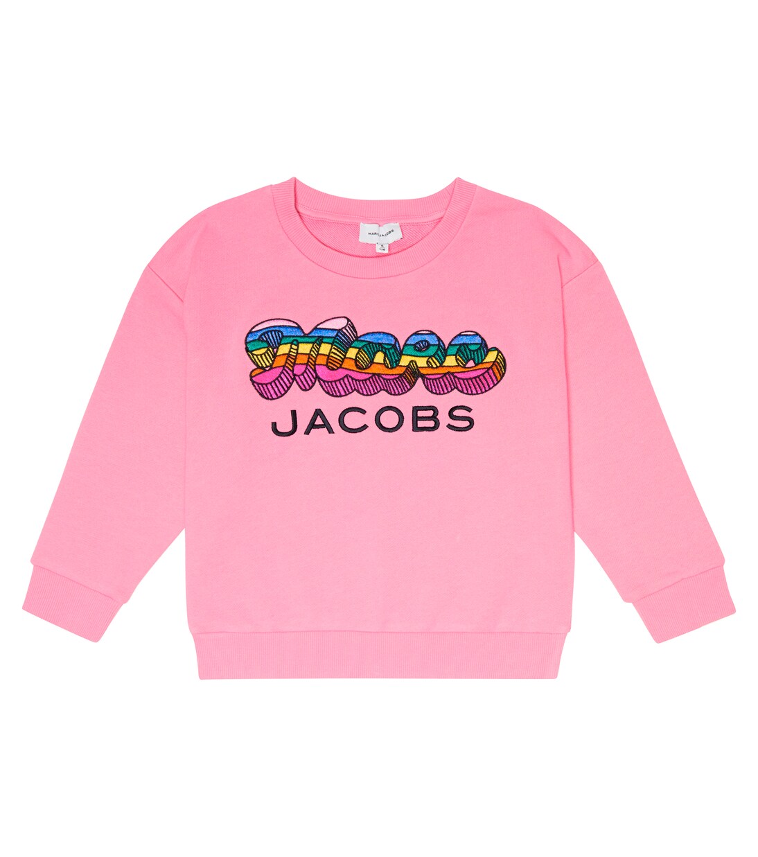 Sweat-shirt brodé en coton à logo | Marc Jacobs Kids