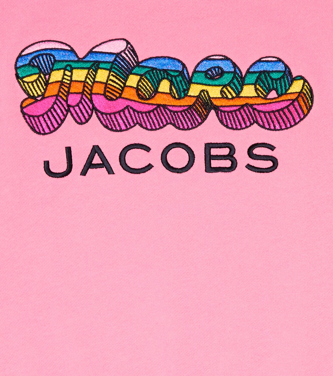Sweat-shirt brodé en coton à logo | Marc Jacobs Kids