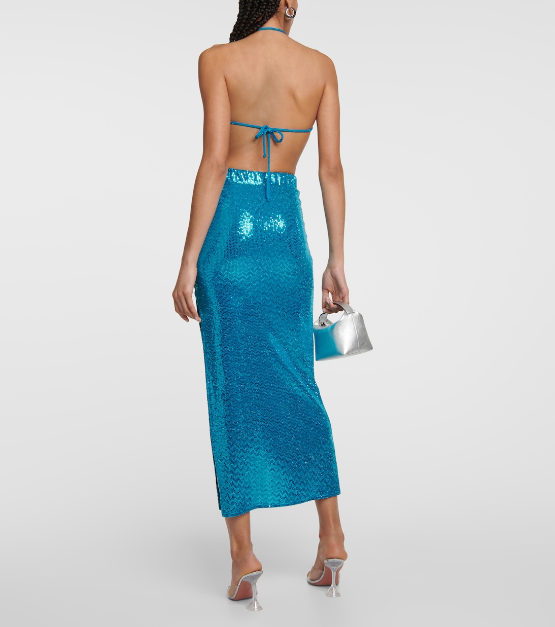 Sequined halterneck bralette | Dodo Bar Or