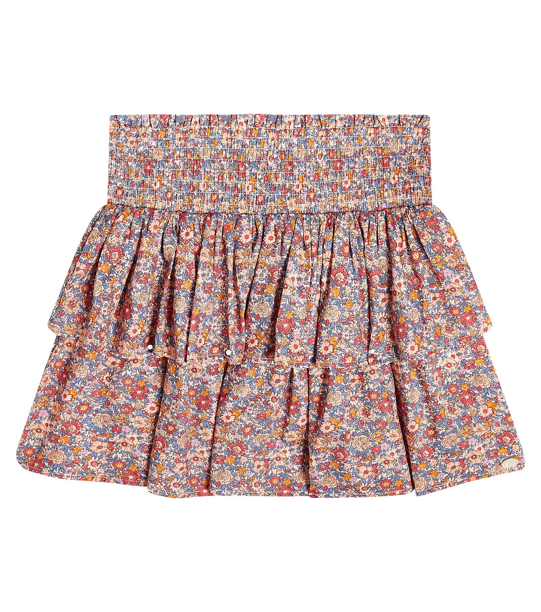 Tiered floral cotton skirt | Tartine et Chocolat