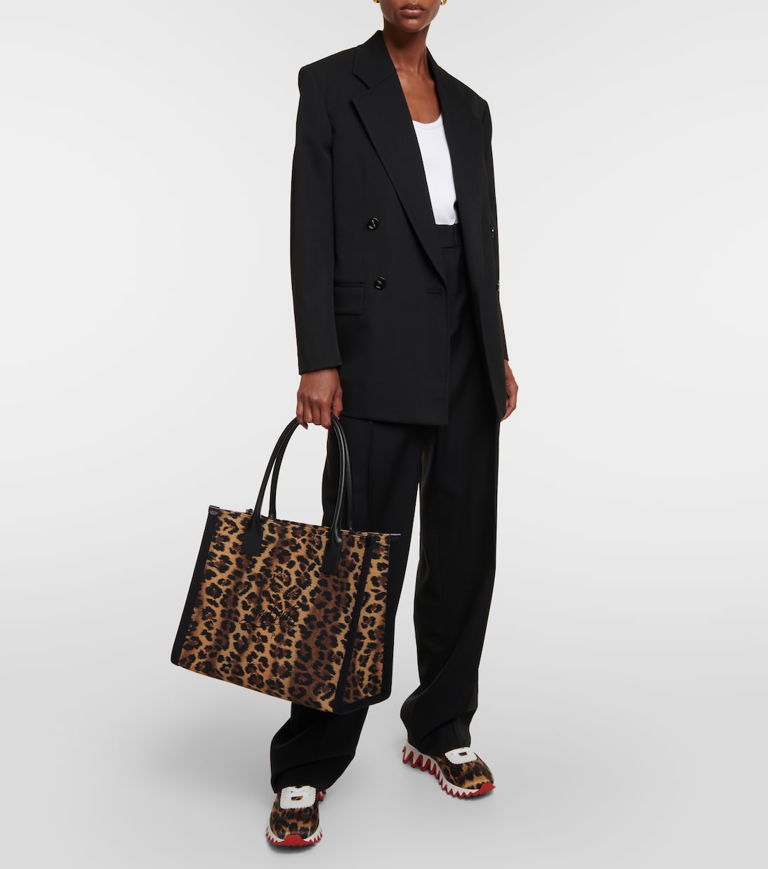 Nastroloubi Large canvas tote bag | Christian Louboutin