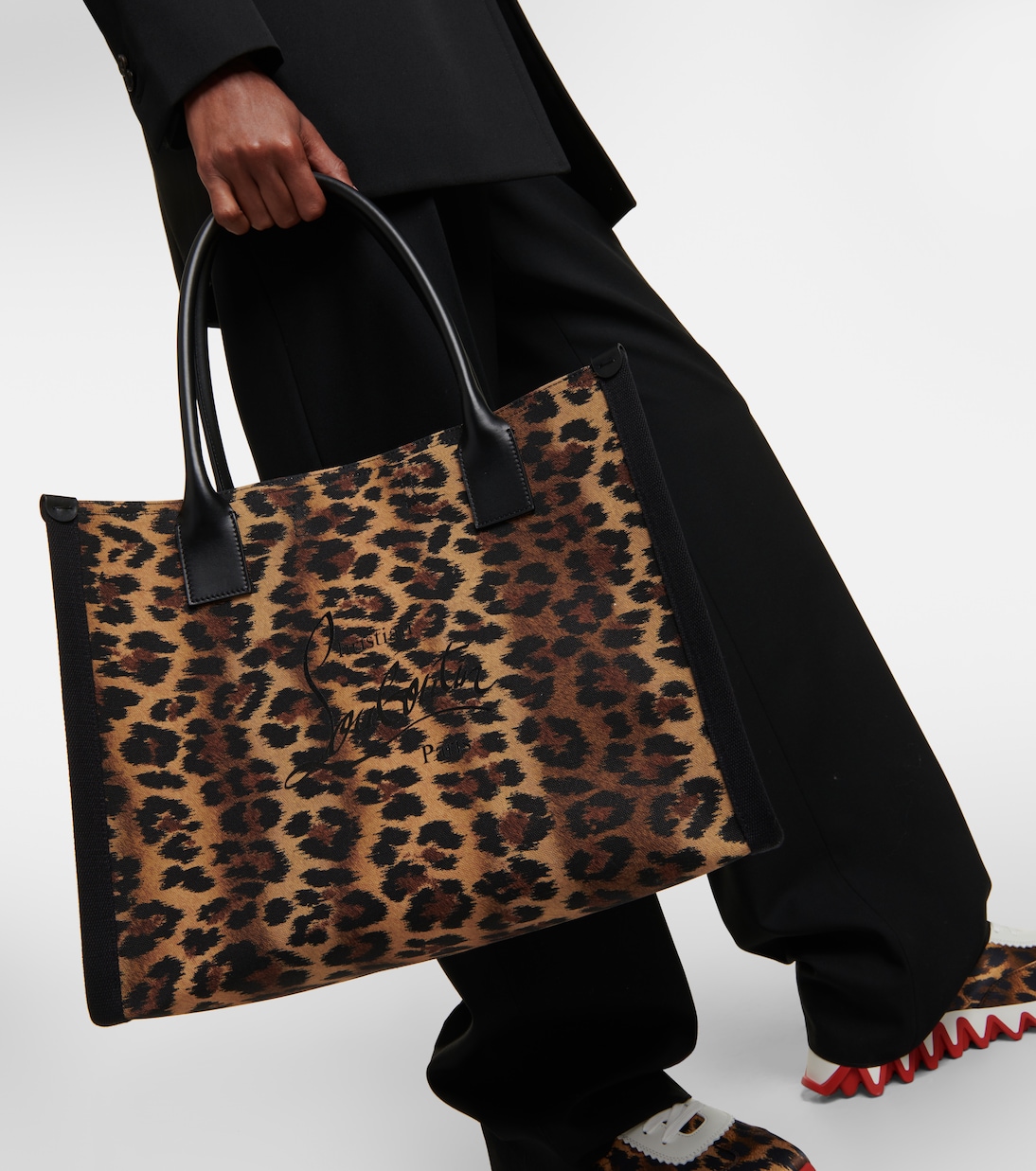 Nastroloubi Large canvas tote bag | Christian Louboutin