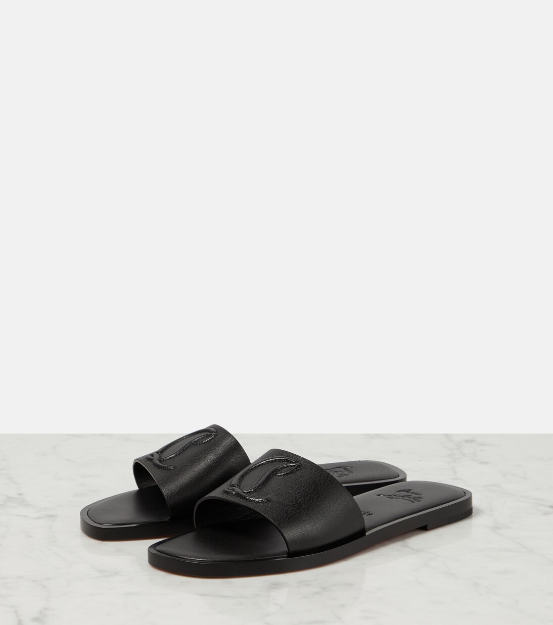 CL Mule embossed leather sandals | Christian Louboutin