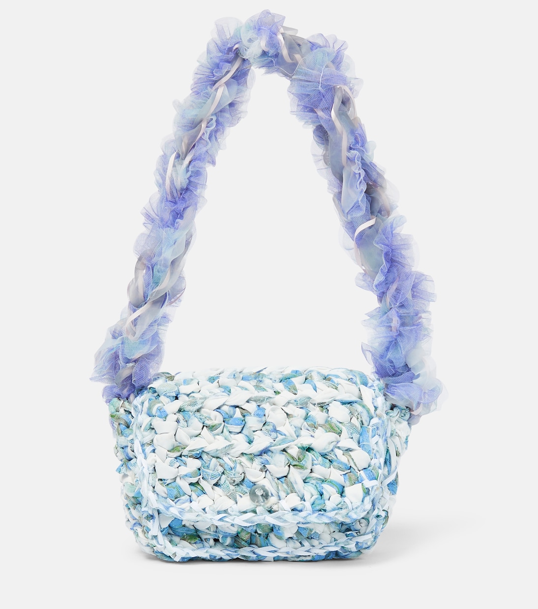 Mini crochet lace shoulder bag | Susan Fang