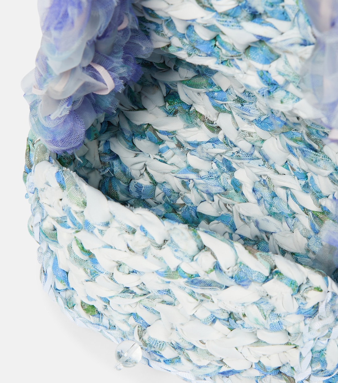 Mini crochet lace shoulder bag | Susan Fang