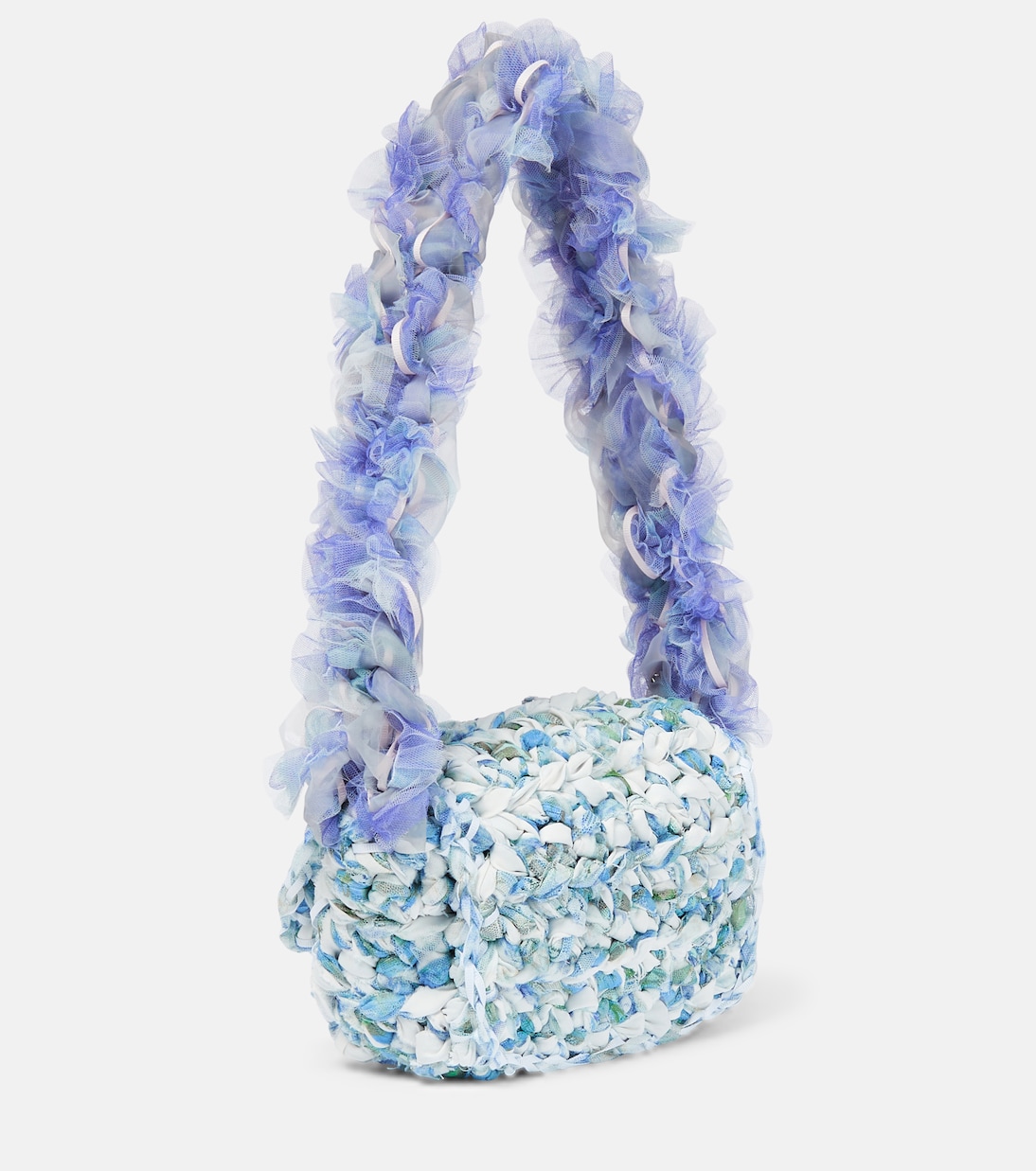 Mini crochet lace shoulder bag | Susan Fang