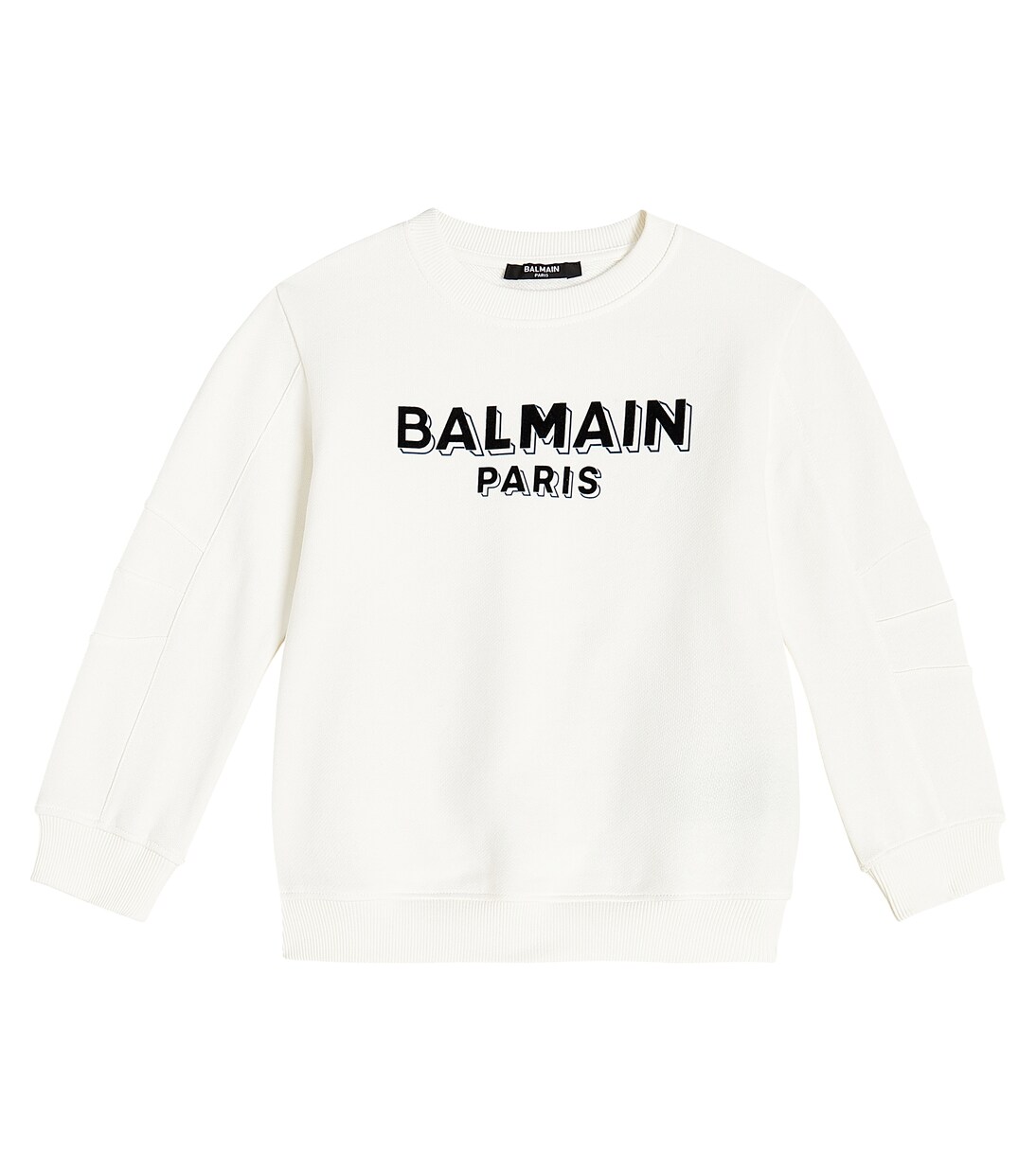 Logo cotton jersey sweatshirt | Balmain Kids