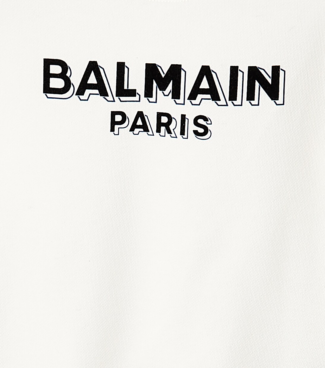 Logo cotton jersey sweatshirt | Balmain Kids