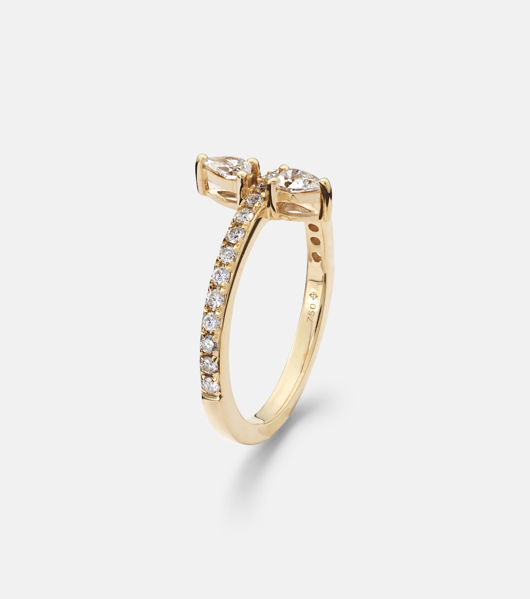 Héra 18kt gold ring with diamonds | Persée
