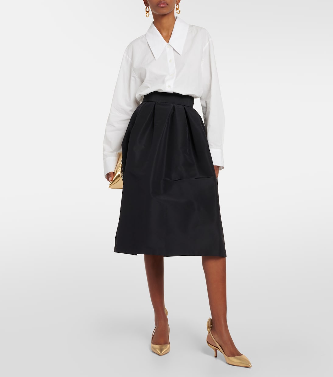 Pumps Bow Tie in pelle metallizzata | Aquazzura