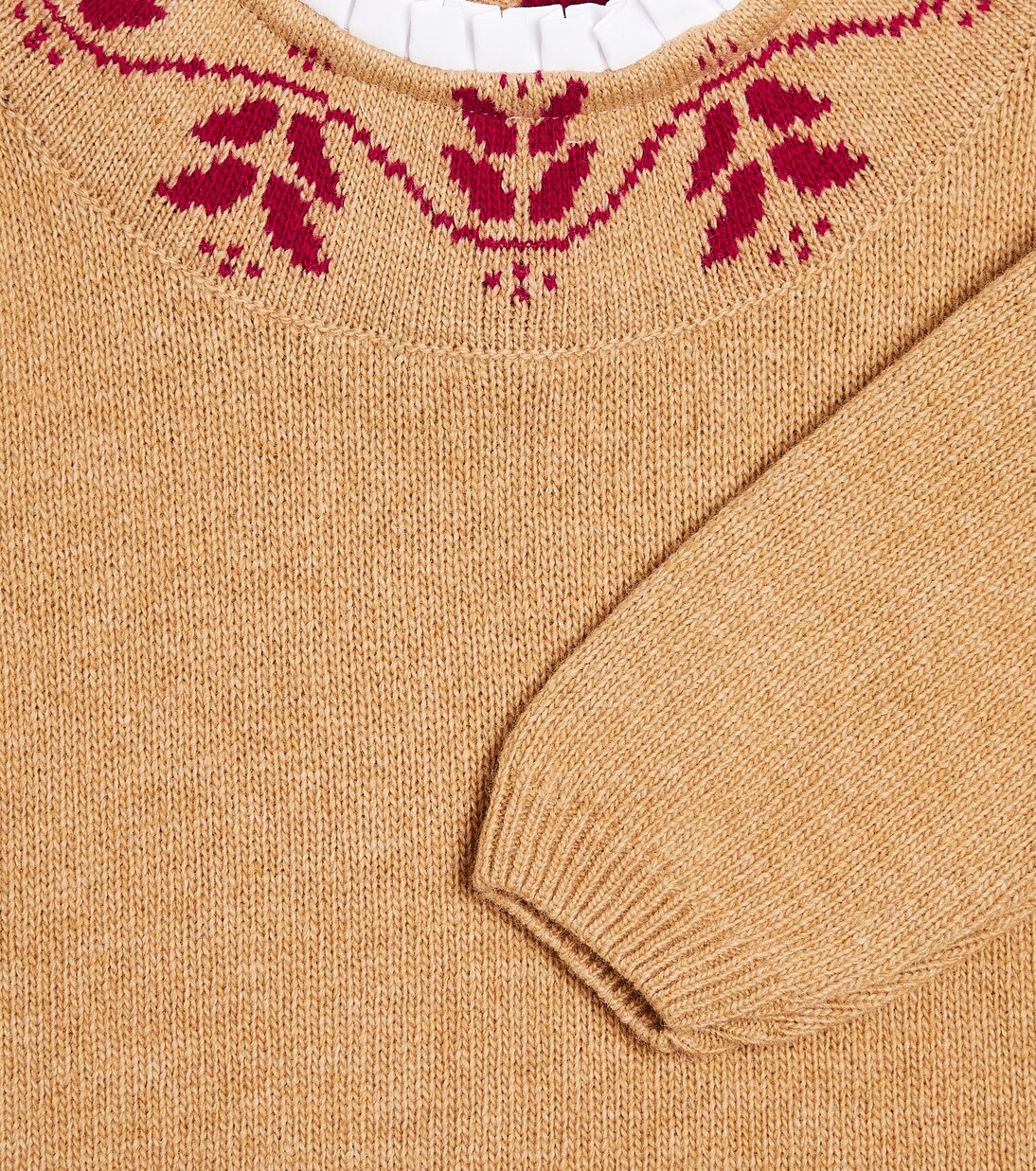 Lidia wool-blend intarsia sweater | La Coqueta