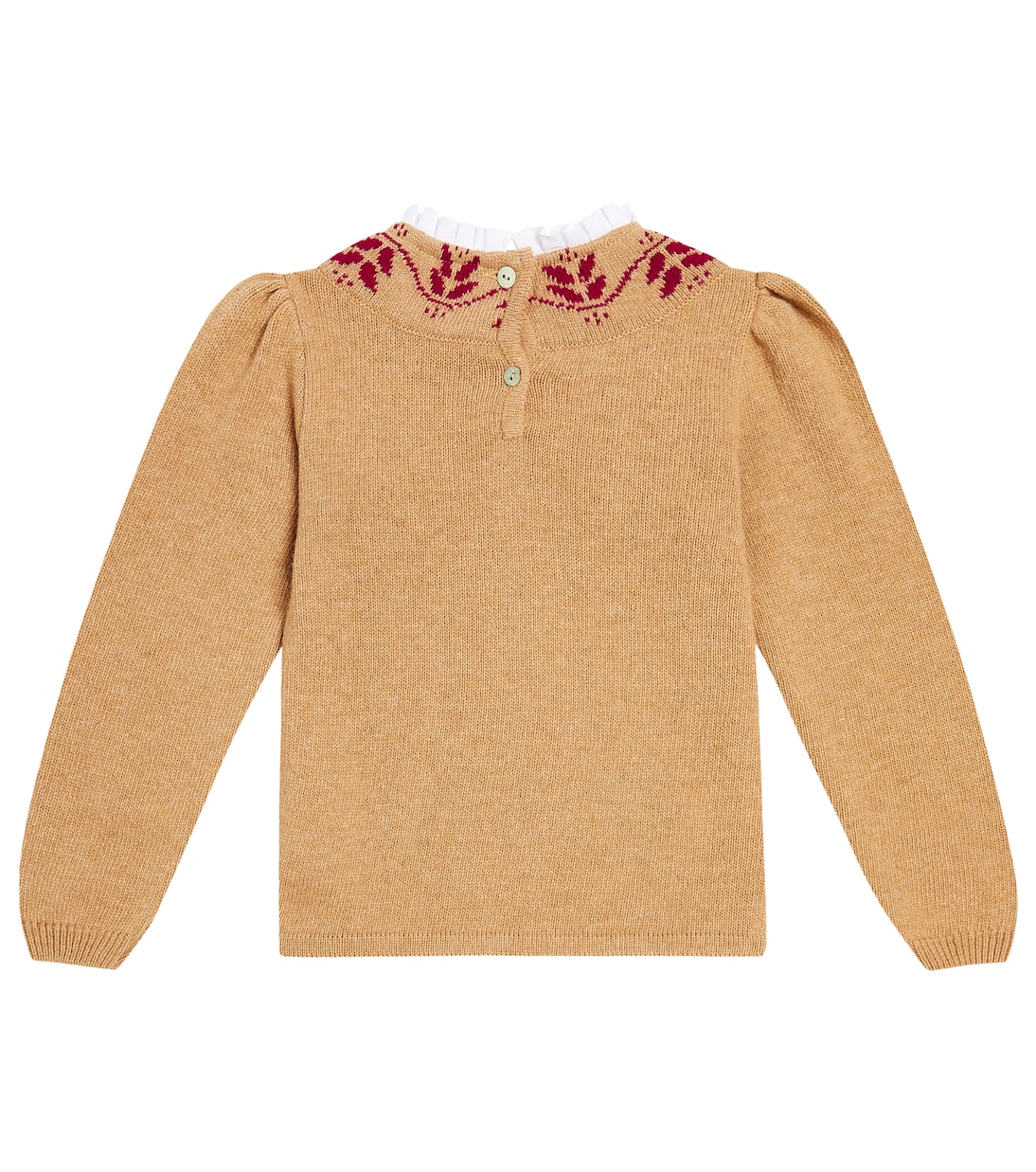 Lidia wool-blend intarsia sweater | La Coqueta