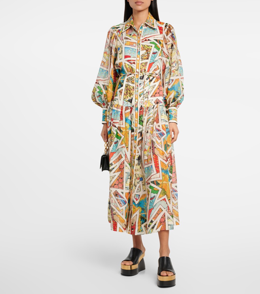 Robe chemise Star Man en lin | Alémais