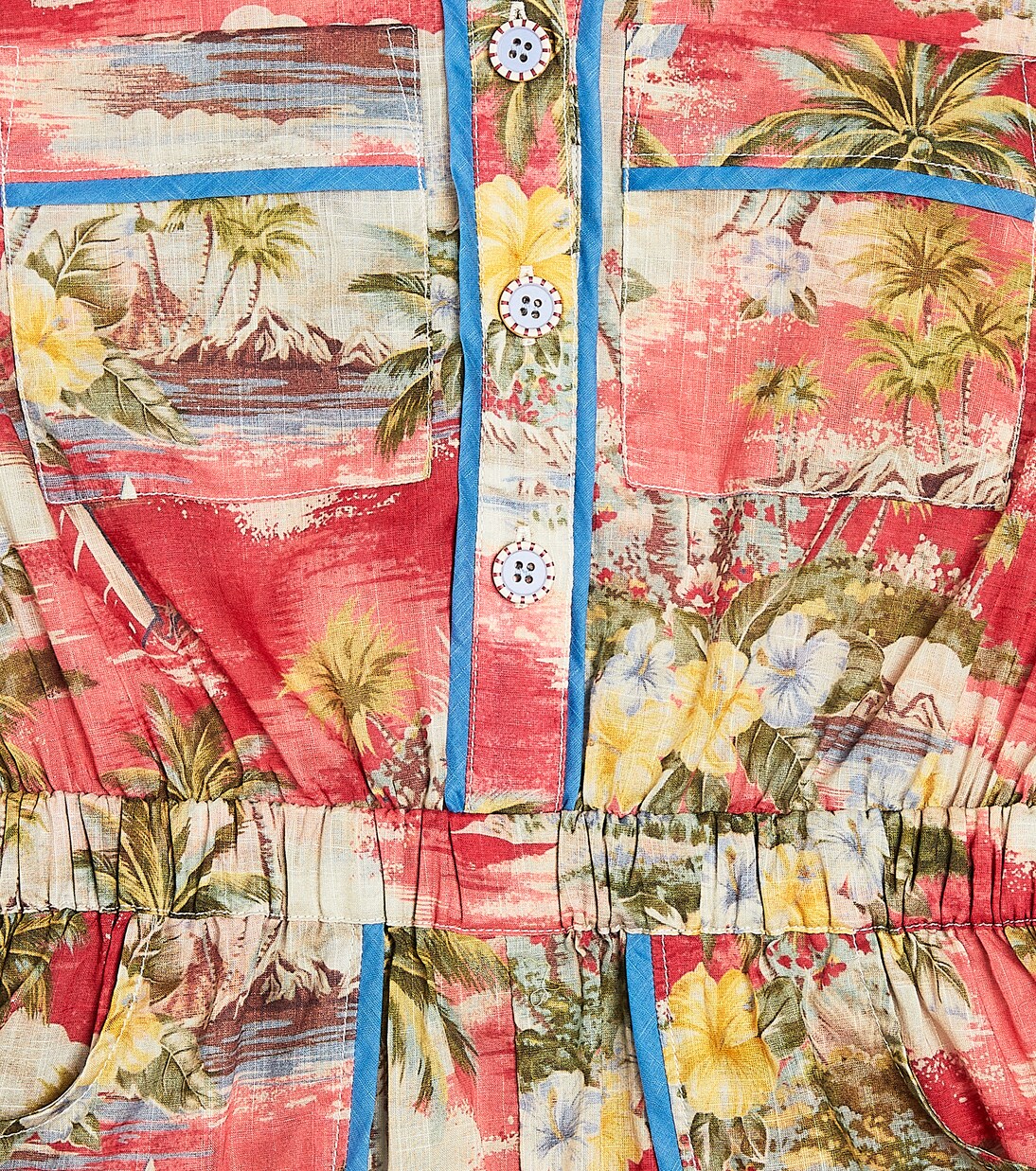 Alight printed cotton playsuit | Zimmermann Kids