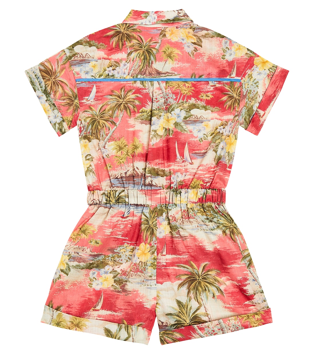 Alight printed cotton playsuit | Zimmermann Kids