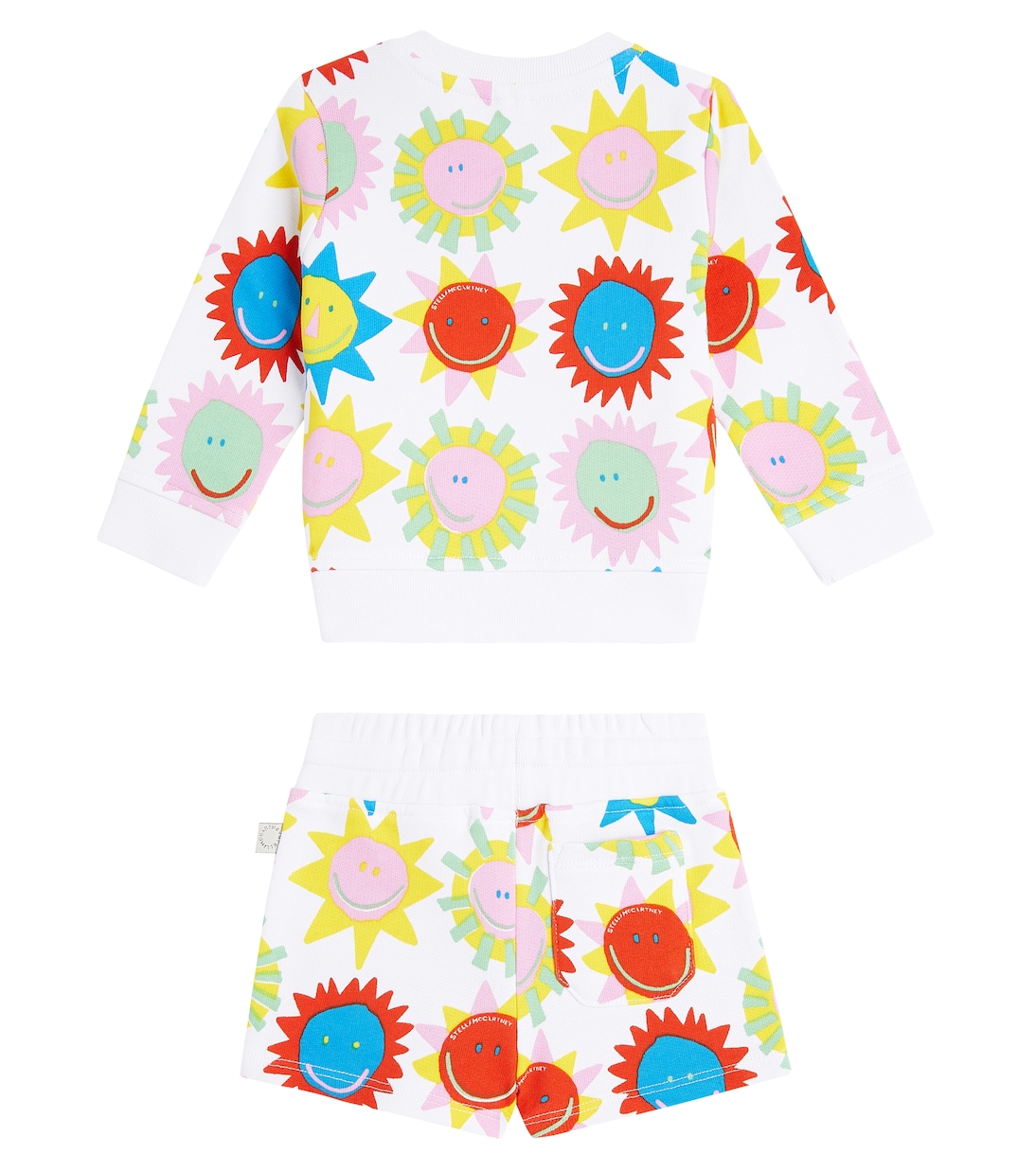 Set sweat-shirt et short imprimés en coton | Stella McCartney Kids