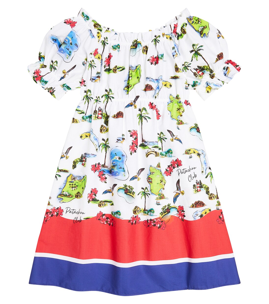 Robe rayée imprimée en coton | Patachou