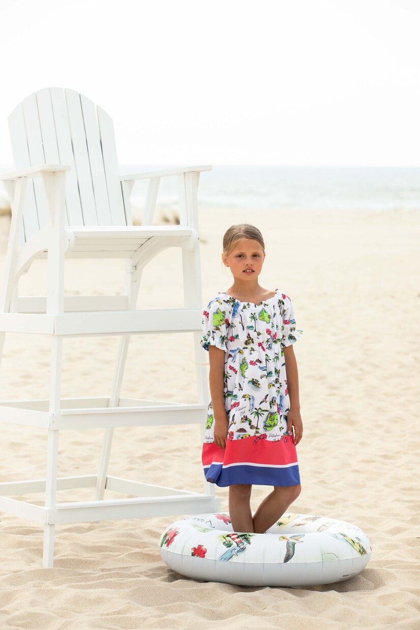 Robe rayée imprimée en coton | Patachou