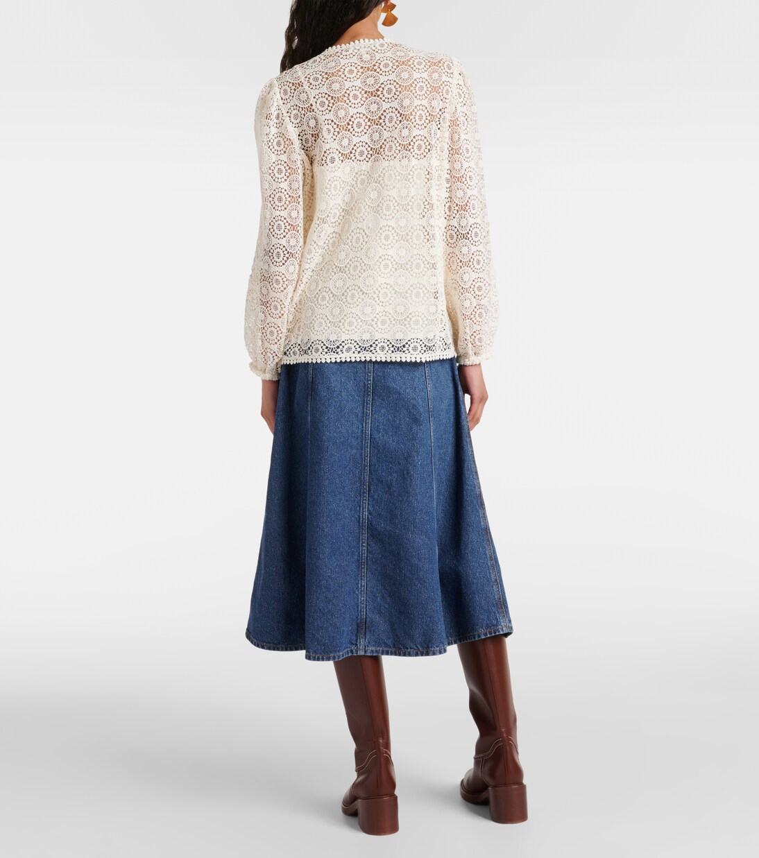 Cotton lace blouse | Frame