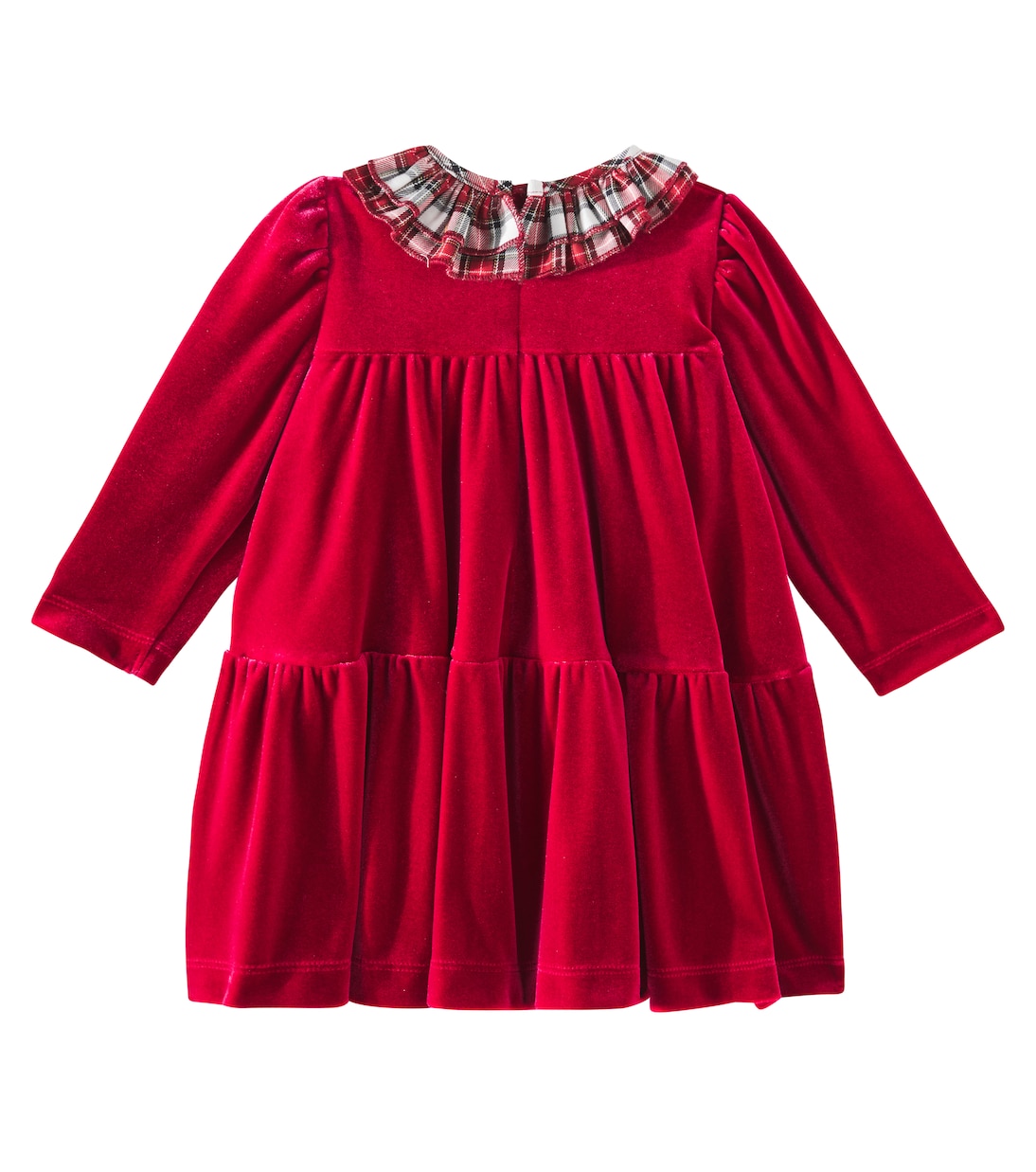 Baby tartan tiered dress | Monnalisa