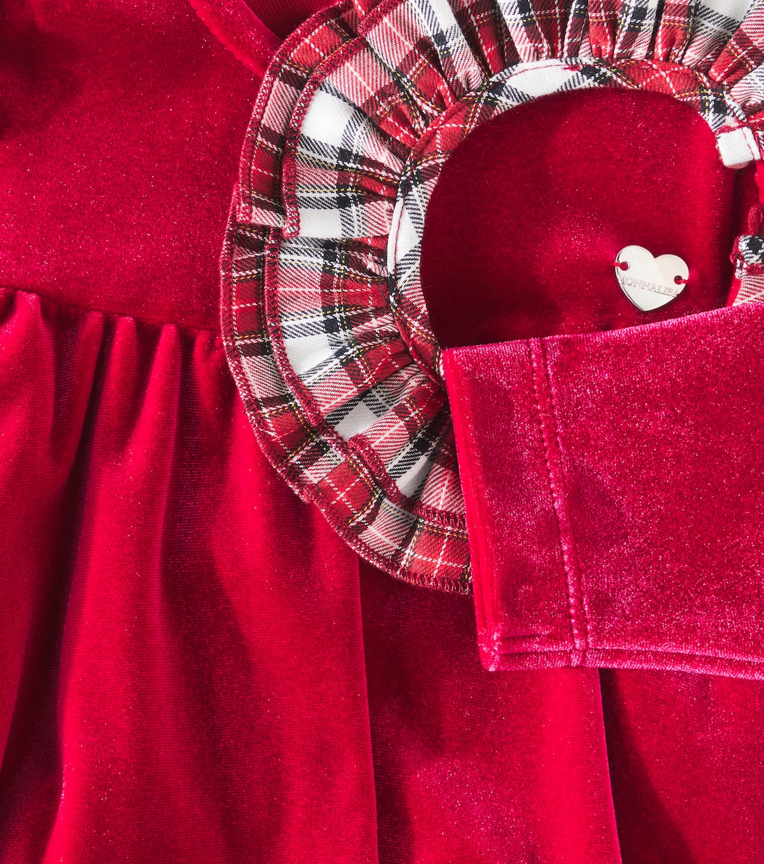 Baby tartan tiered dress | Monnalisa