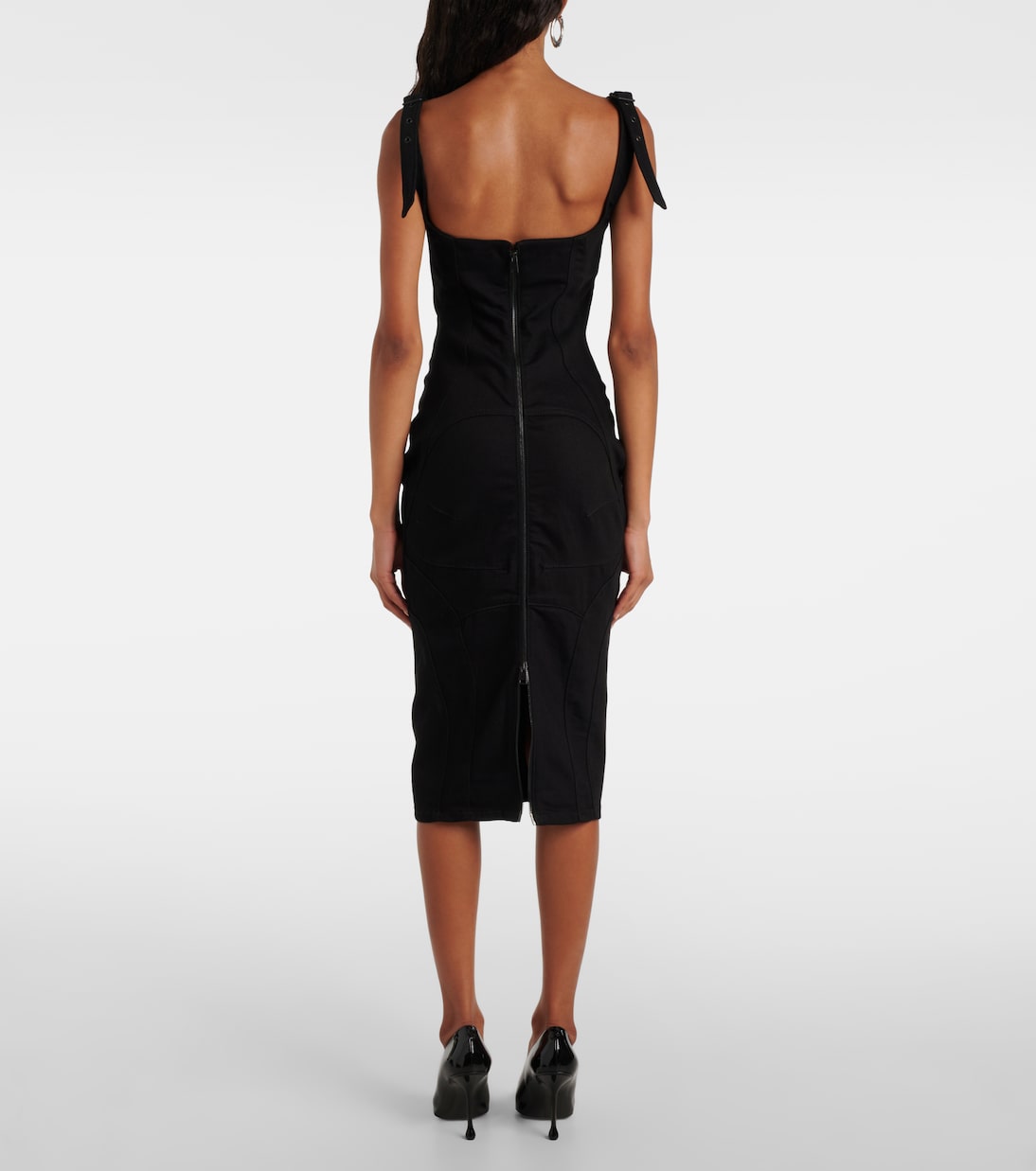 Robe midi en jean | Mugler