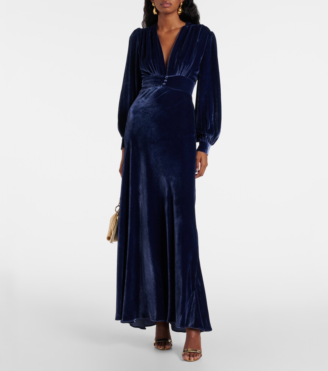 Emery velvet maxi dress | Rixo