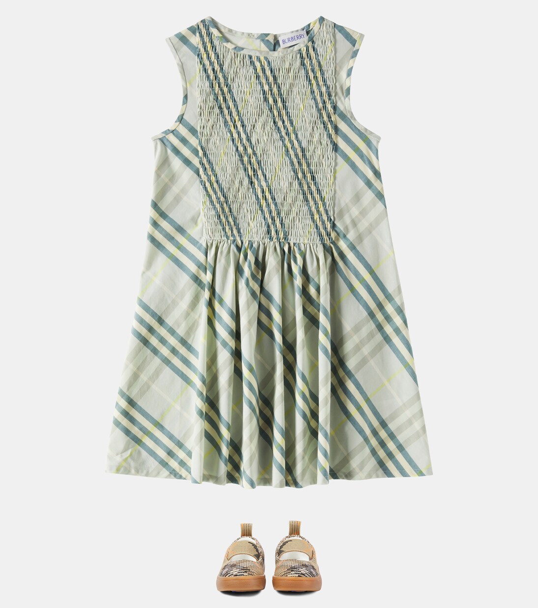 Robe Burberry Check en coton | Burberry Kids