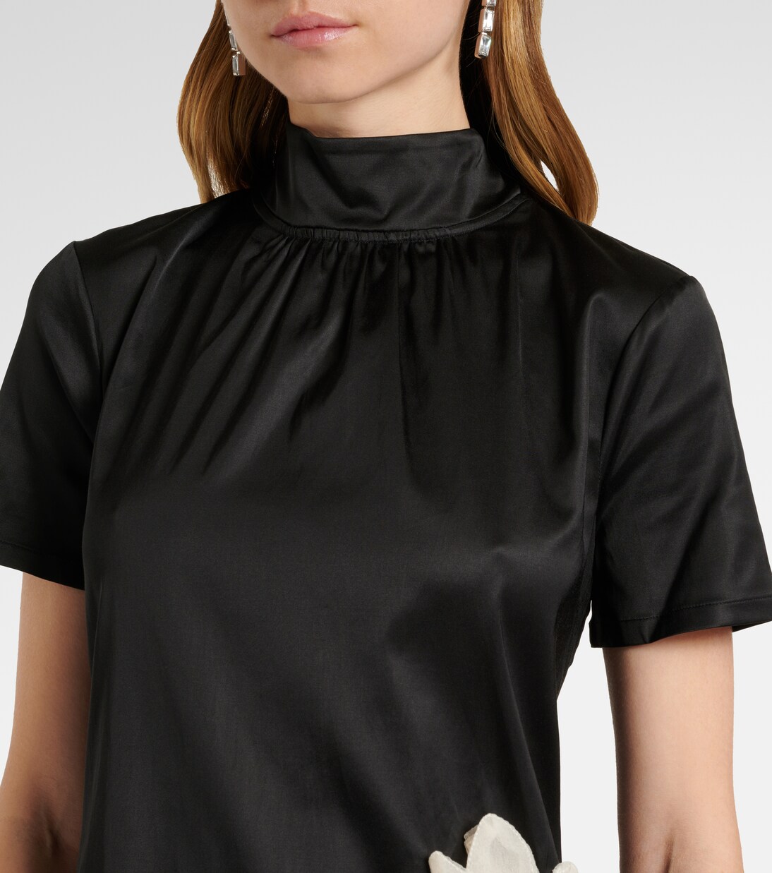 Robe Ilana en satin à fleurs | Staud