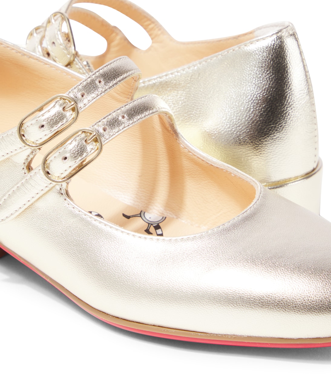 Mary-Jane-Ballerinas Jane Fille aus Leder | Christian Louboutin Kids