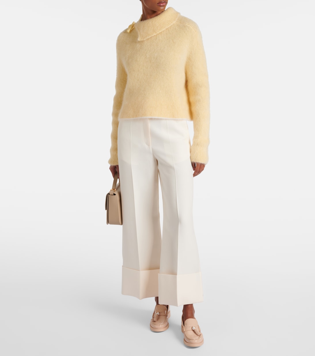 Loafers Addie aus Lackleder mit Zierperle | Jimmy Choo