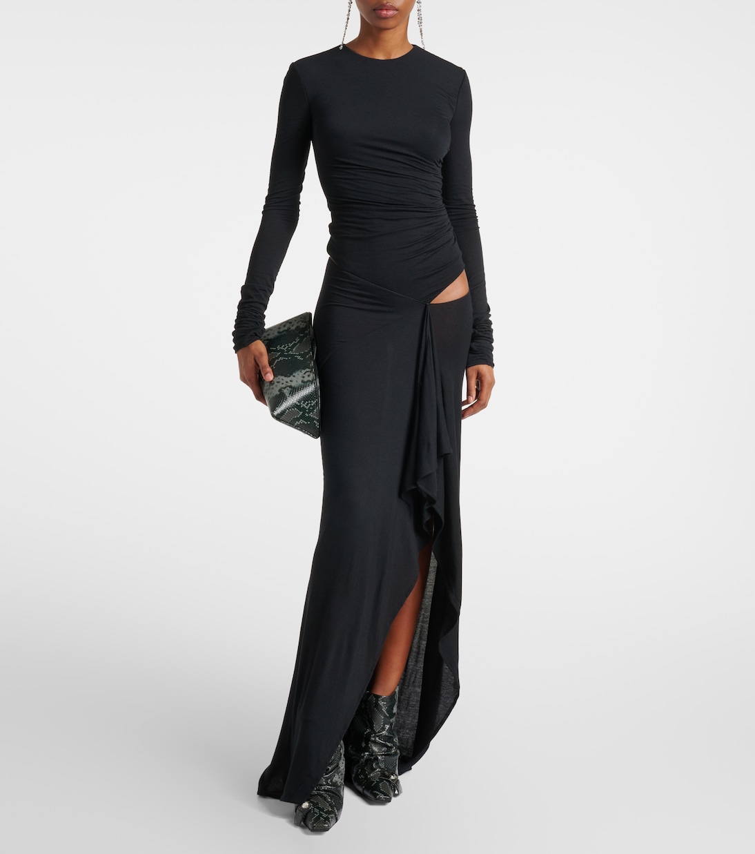 Juno 95 snake-effect leather ankle boots | The Attico