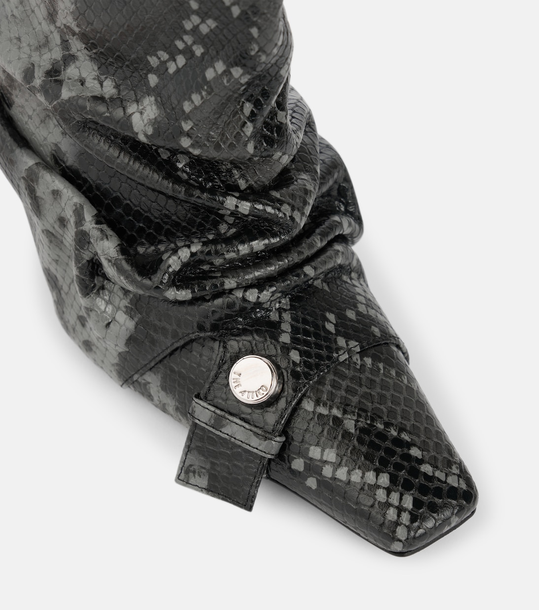 Juno 95 snake-effect leather ankle boots | The Attico