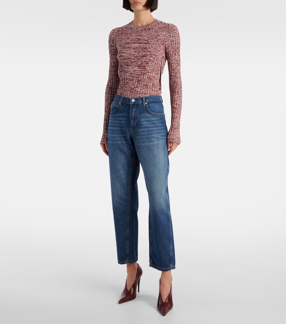 High-Rise Cropped Wide-Leg Jeans Le Mans | AG Jeans