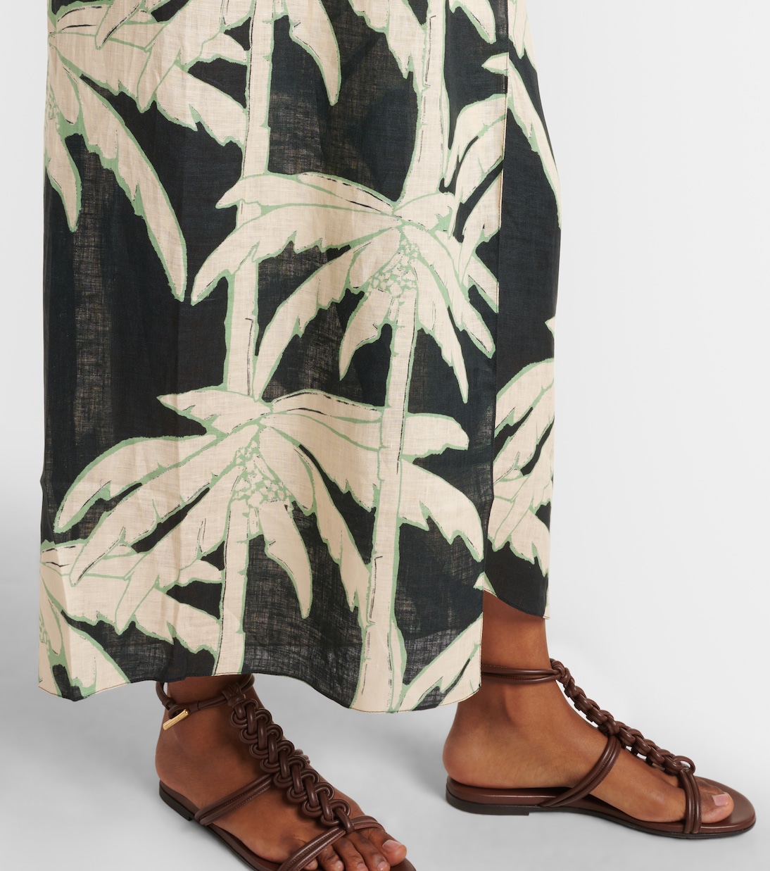 Bedrucktes One-Shoulder-Midikleid | Johanna Ortiz