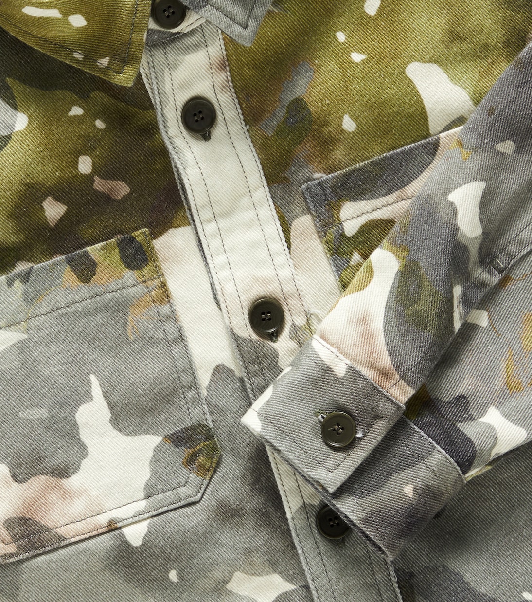 Camouflage cotton-blend twill jacket | Il Gufo