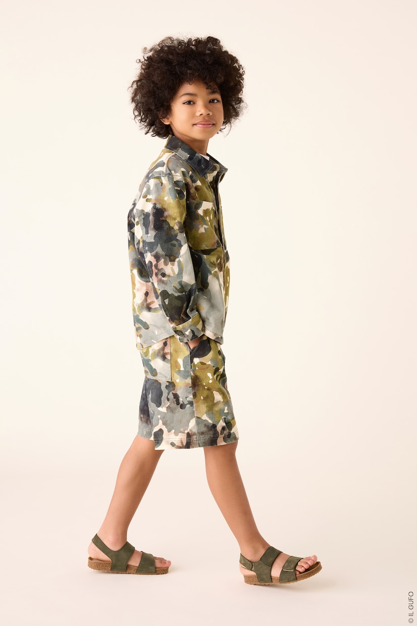 Camouflage cotton-blend twill jacket | Il Gufo
