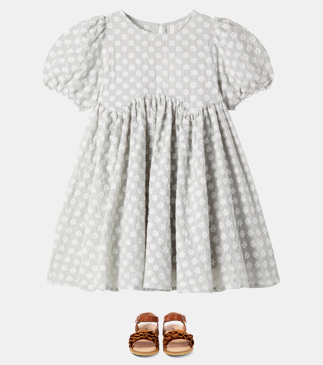 Rose embroidered cotton dress | Rylee + Cru
